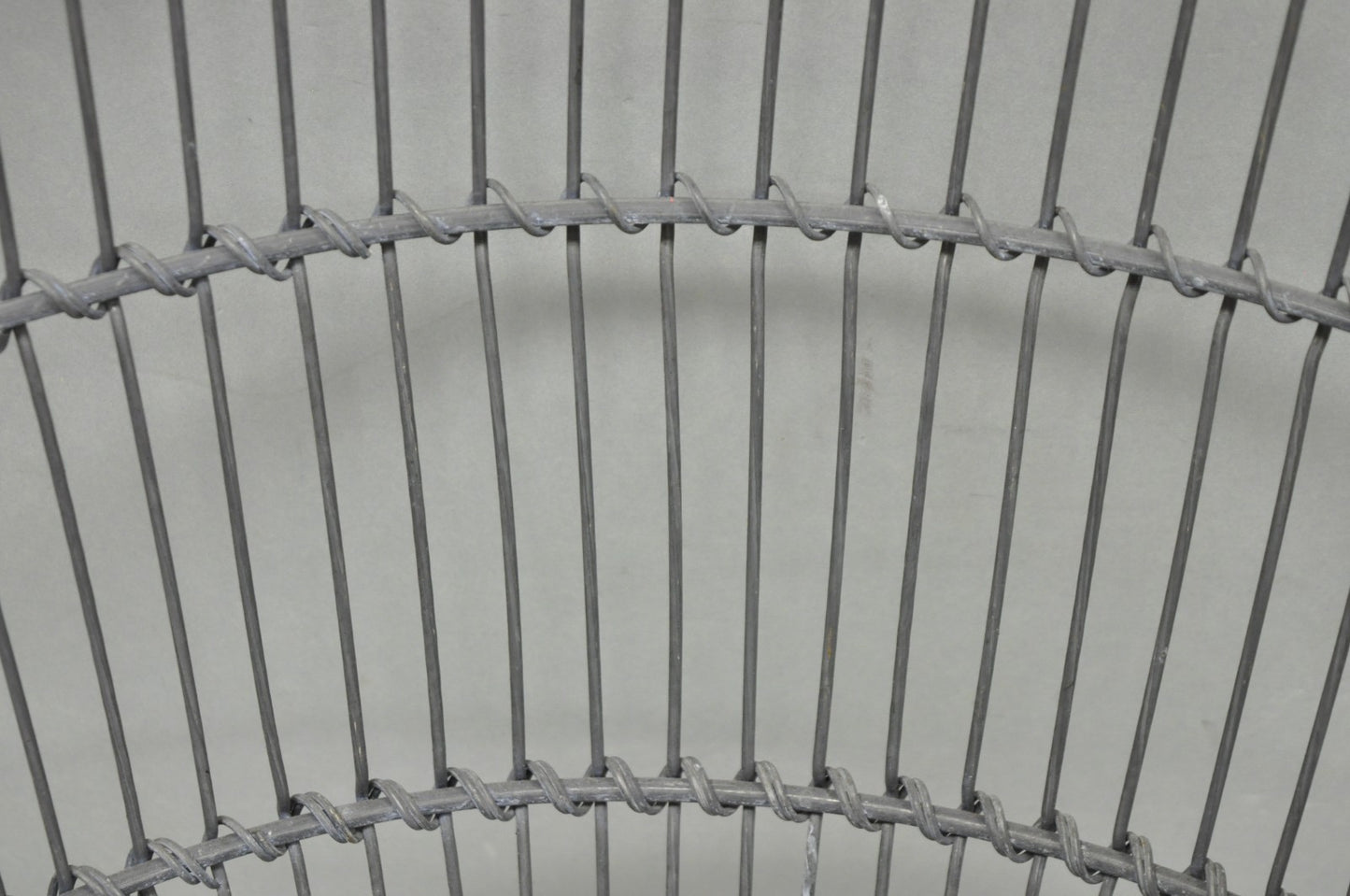 Vintage Industrial Modern Large 24" Metal Wire Oyster Clam Throw Blanket Basket