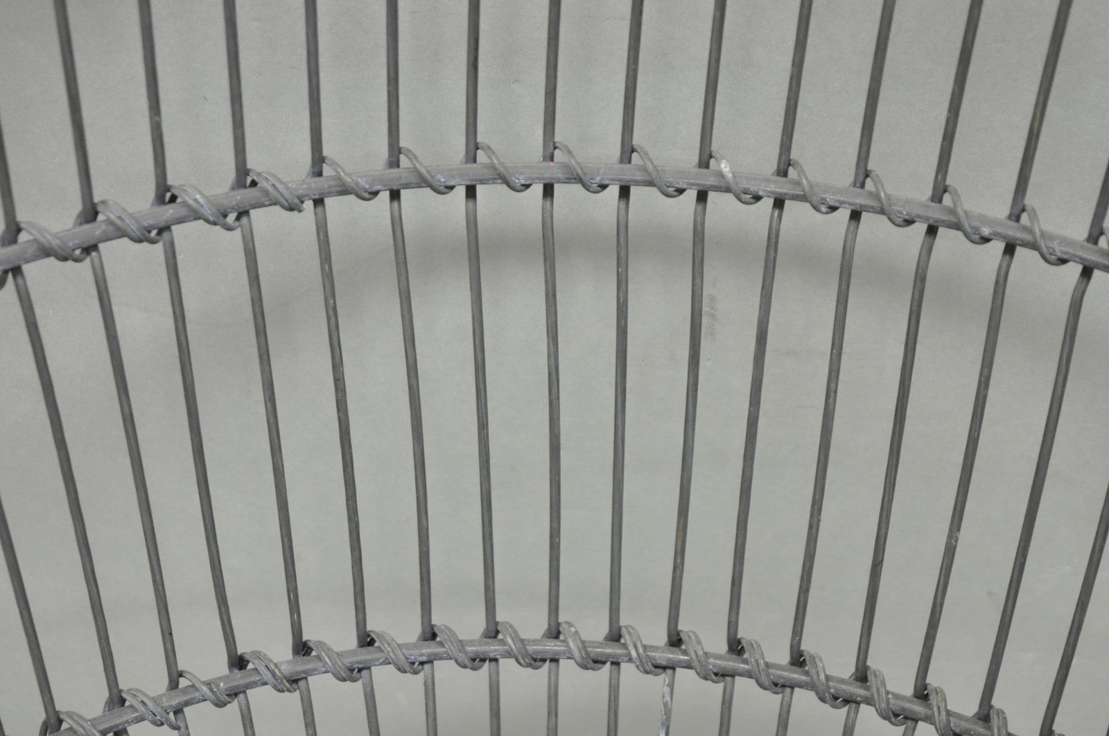 Vintage Industrial Modern Large 24" Metal Wire Oyster Clam Throw Blanket Basket
