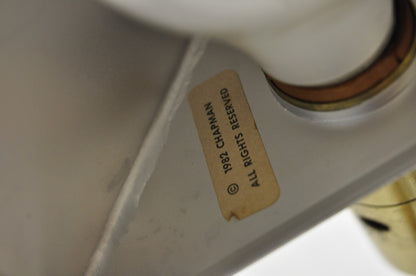 Vintage Chapman Mid Century Modern Adjustable Brass Reading Pharmacy Floor Lamp