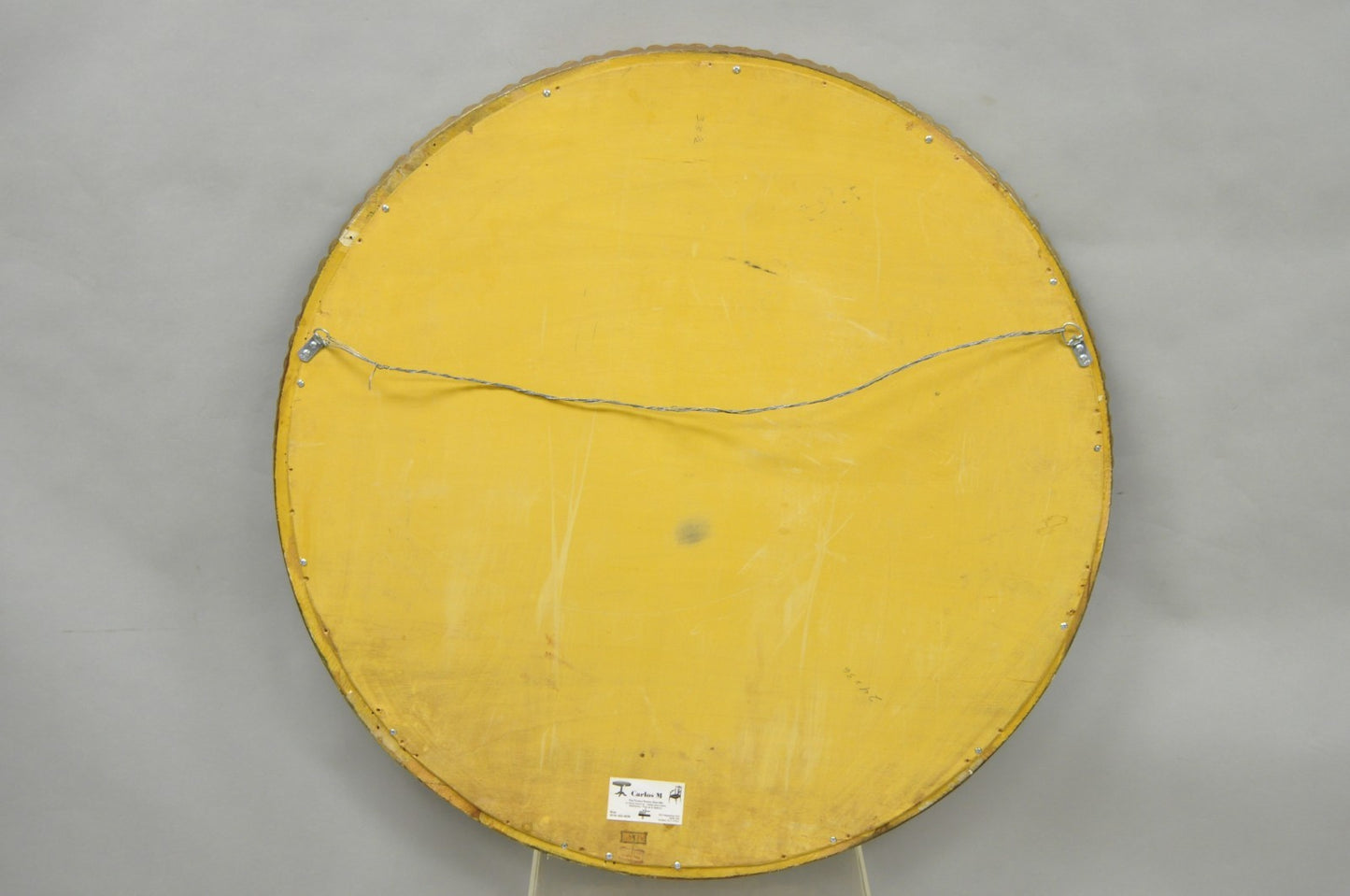 Vintage Palladio Italian Hollywood Regency Gold Gilt 39" Round Sunburst Mirror