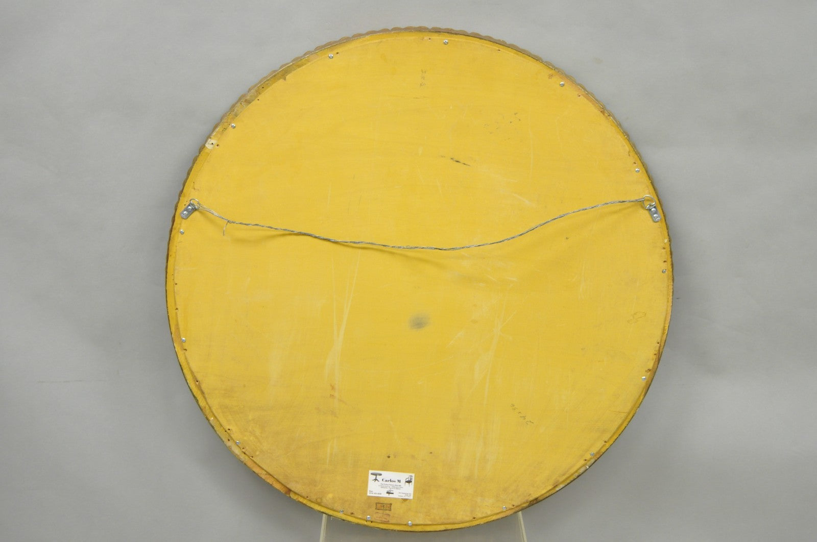 Vintage Palladio Italian Hollywood Regency Gold Gilt 39" Round Sunburst Mirror