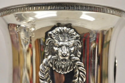 Vintage English Regency Lion Head Champagne Chiller Ice Bucket 1971 Skeet Award
