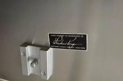 Vladimir Kagan Brushed Aluminum & Glass Cubist Extension Dining Conference Table