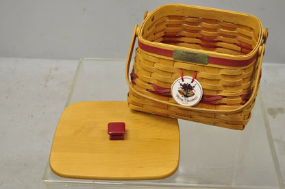 Vintage Longaberger Christmas Edition 2000 Edition Deck the Halls Basket w/ Lid