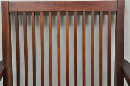 Vintage George Nakashima Spindle Back Black Walnut "Cushion" Lounge Arm Chair