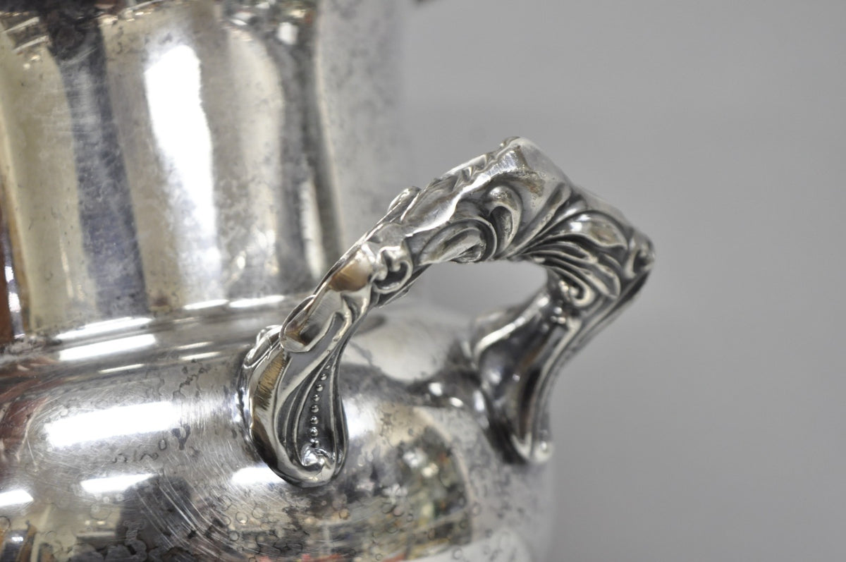 Vintage Sheridan Victorian Engraved Silver Plated Champagne Chiller Ice Bucket