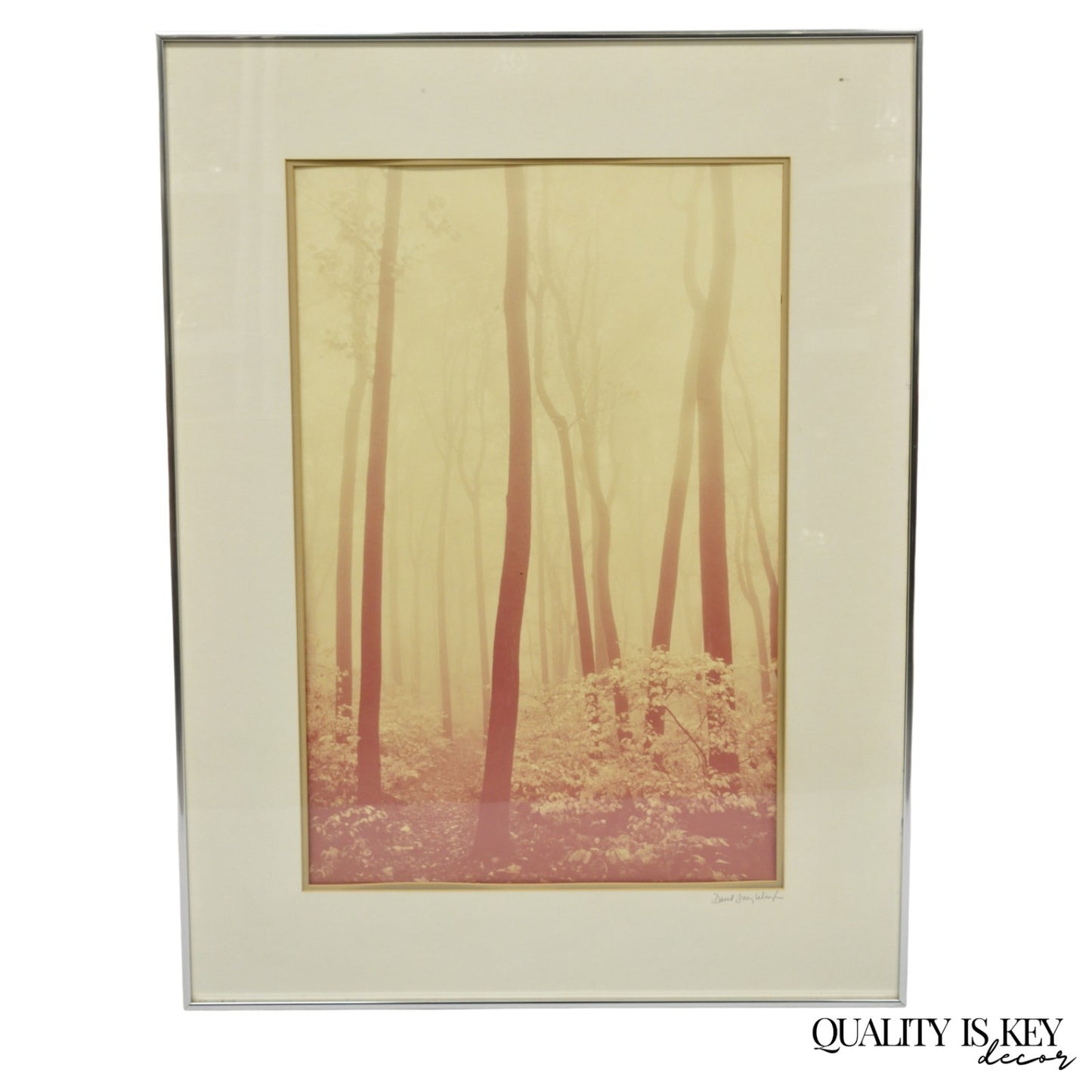 Vintage David Lorenz Winston "Seven Trees" Landscape Signed Framed Art Print