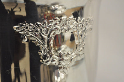 Oneida Victorian Style Silver Plated Embossed Champagne Chiller Ice Bucket
