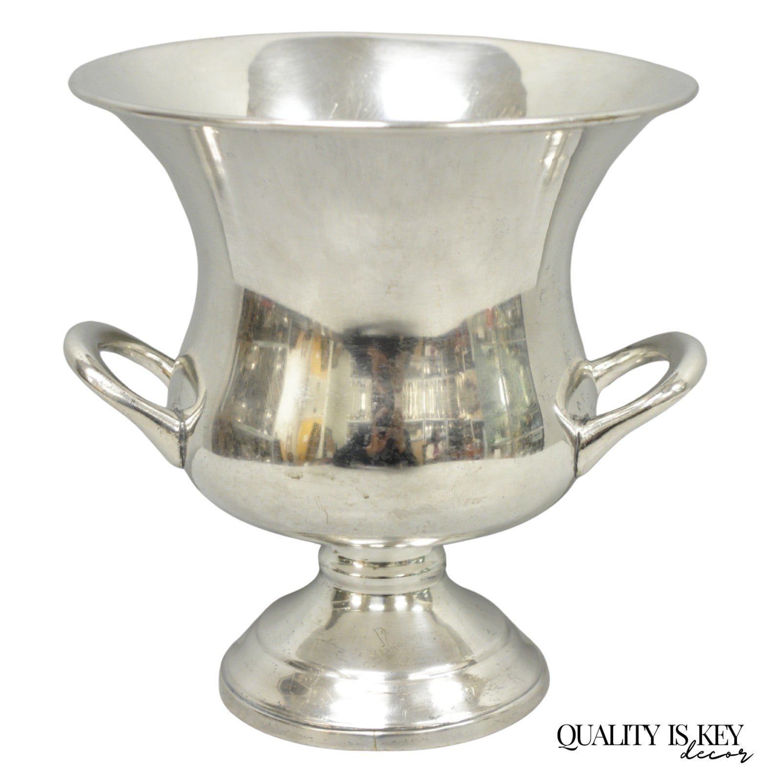 Vintage Leonard Small Silver Plated Trophy Cup Urn Champagne Chiller Ice Bucket