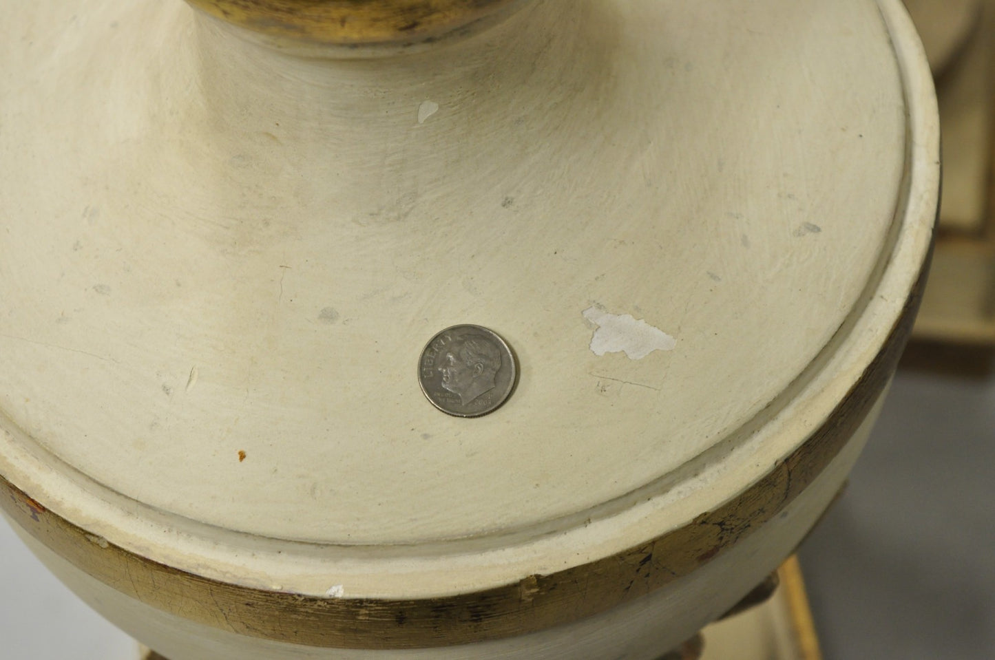 Vintage Italian Hollywood Regency Carved Wood "Burning Flame" Table Lamps - Pair