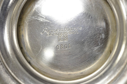 Vintage Rogers Bros. "Remembrance" Silver Plated Victorian Coffee Pot Teapot