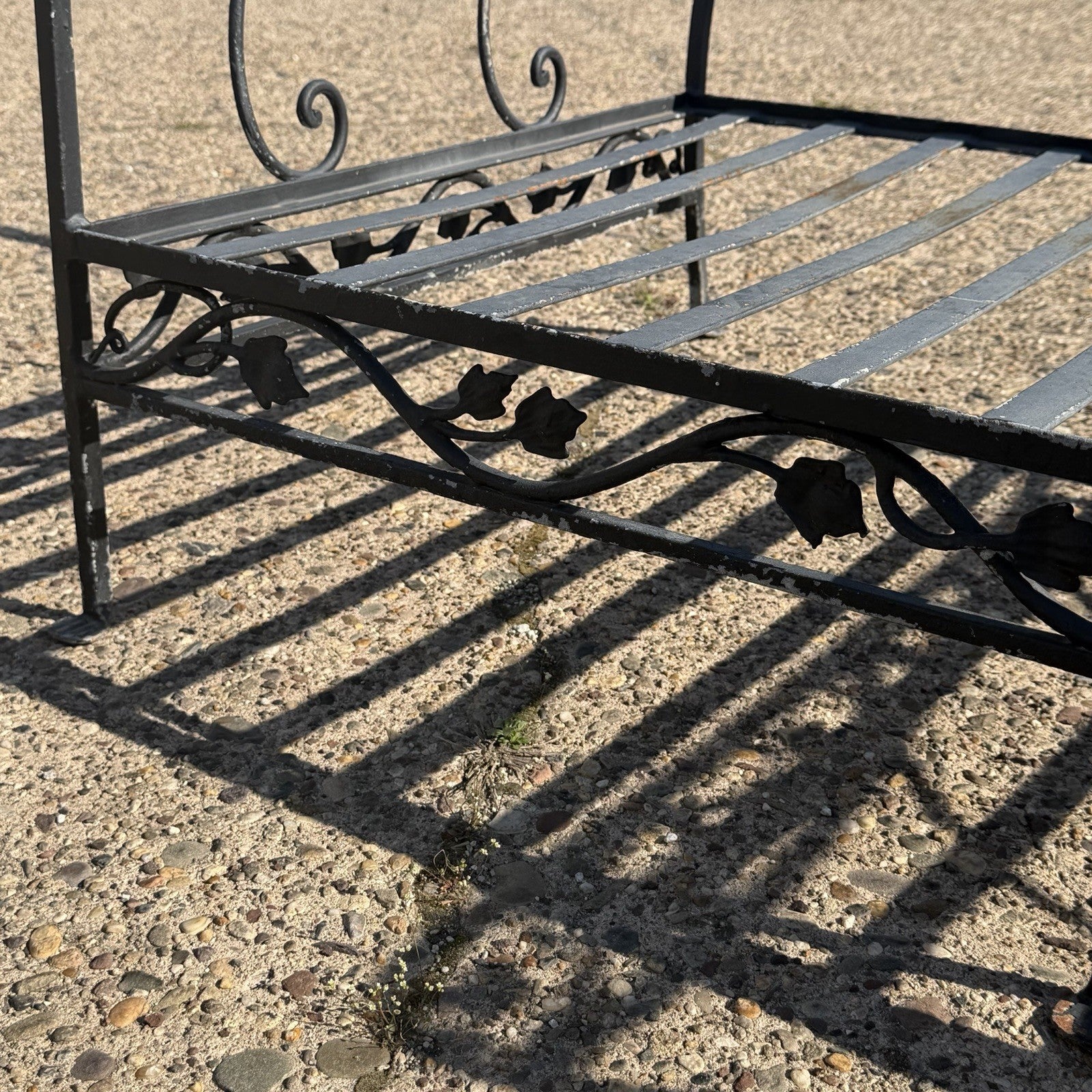 Vintage Salterini Style Wrought Iron Settee Loveseat by Florentine Craft Studio