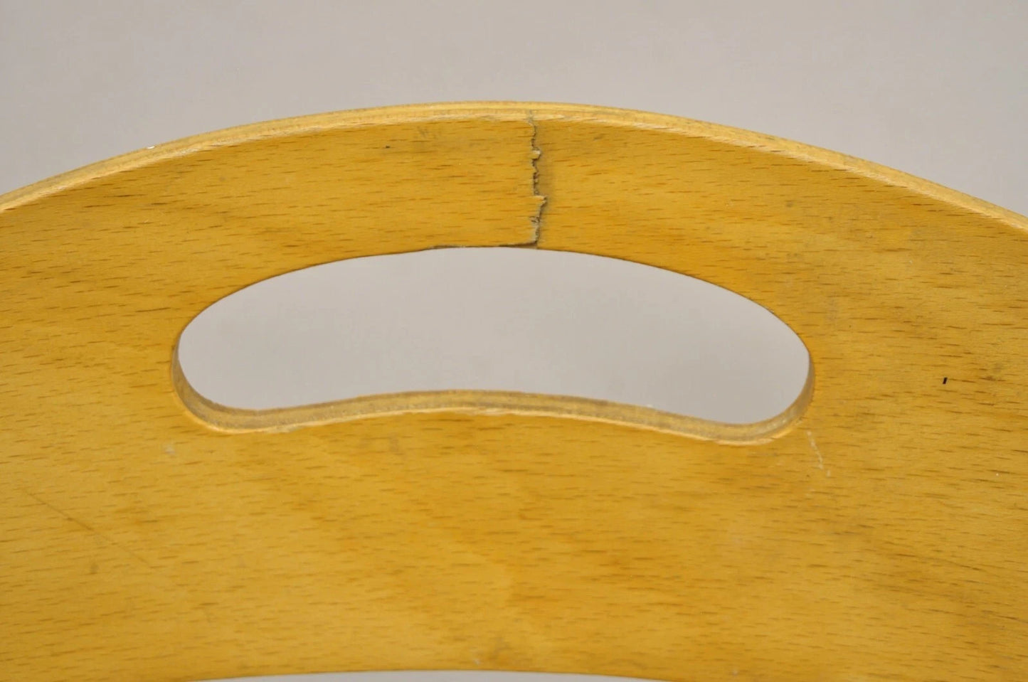 Mid Century Modern Birch Maple Bentwood Woven Rush Dining Chairs - Set of 6