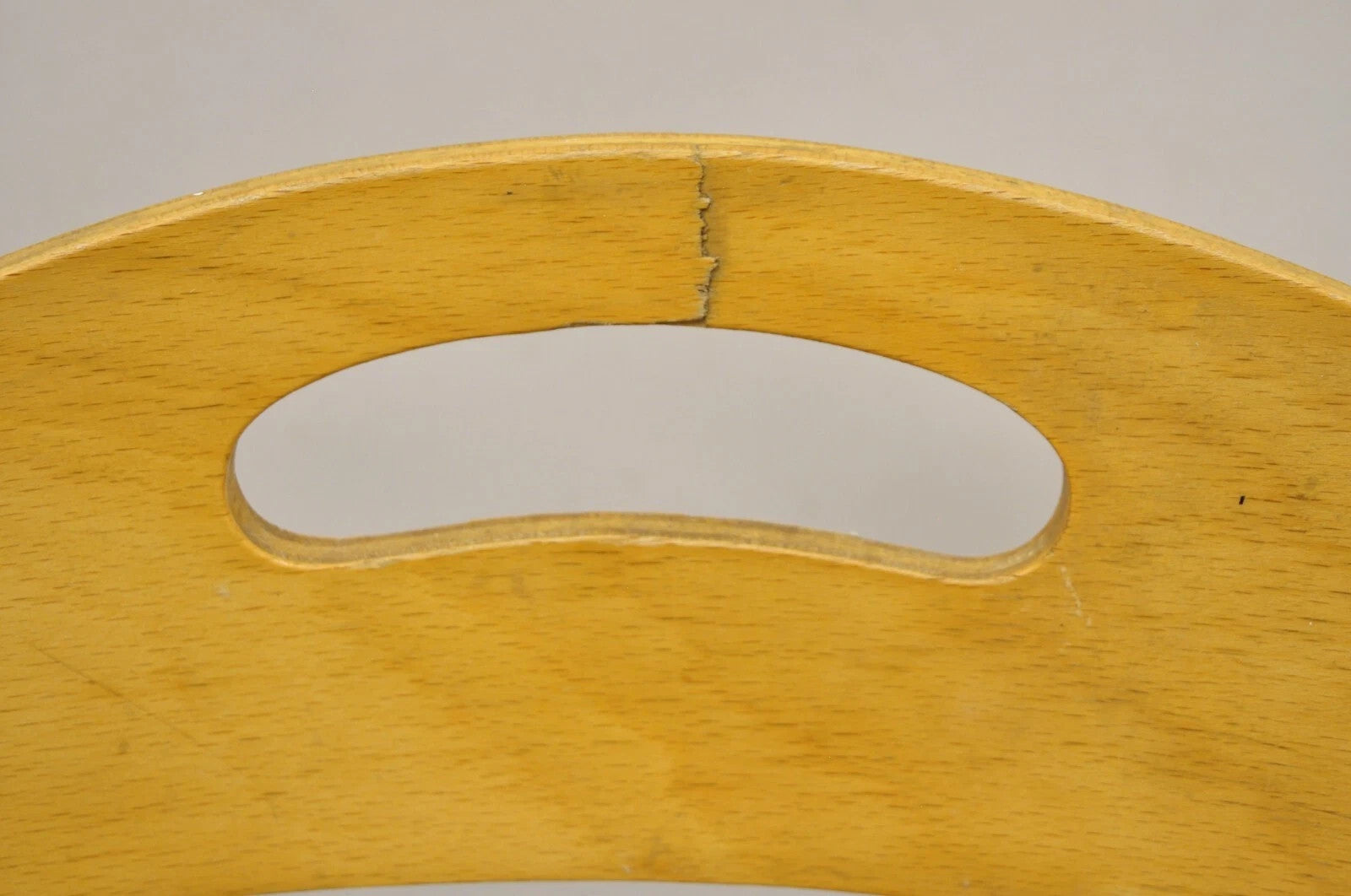 Mid Century Modern Birch Maple Bentwood Woven Rush Dining Chairs - Set of 6