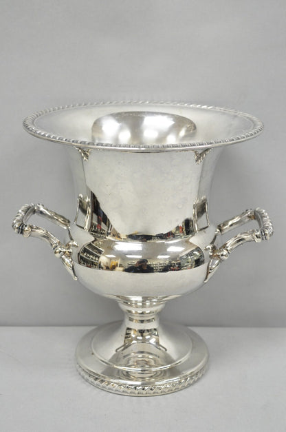 English Regency Silver Plated Trophy Cup Urn Champagne Chiller Ice Bucket