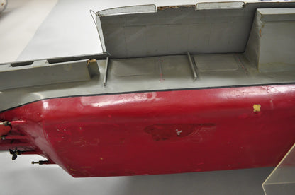 Vintage Large 84" USS Nimitz CVN-68 Aircraft Carrier Navy Military Model Ship 37