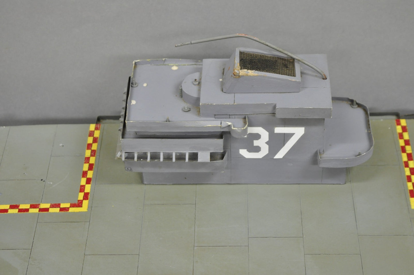 Vintage Large 84" USS Nimitz CVN-68 Aircraft Carrier Navy Military Model Ship 37