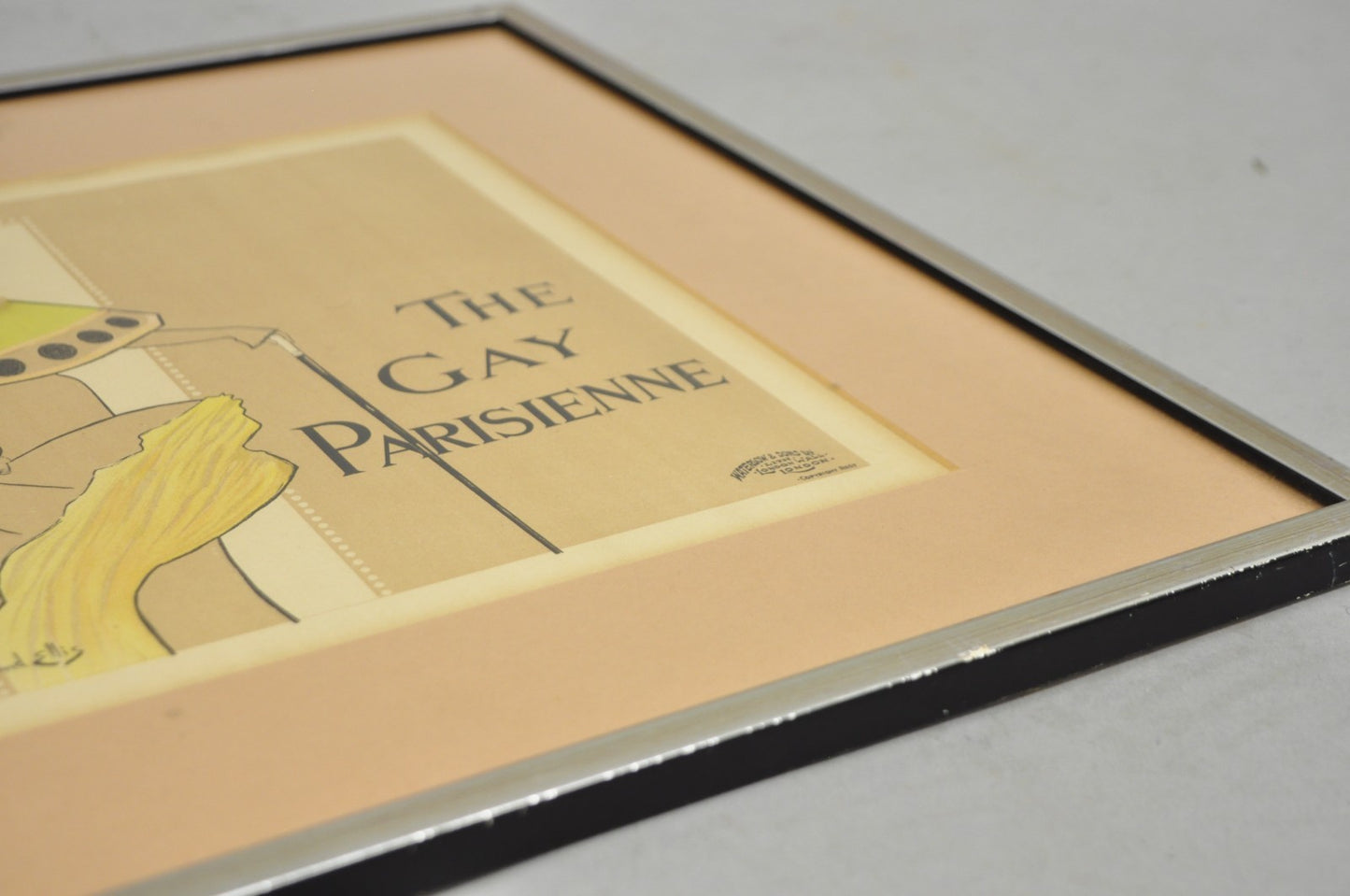 Hyland Ellis "The Gay Parisienne" Framed Lithograph Print Les Maitres de lAffice