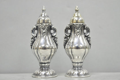 Vintage Wallace Baroque Ornate Silver Plated Salt & Pepper Shakers - a Pair