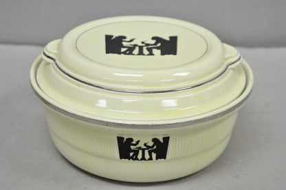 Vintage Hall's China Tavern Silhouette Medallion Traditional Casserole Dish Bowl