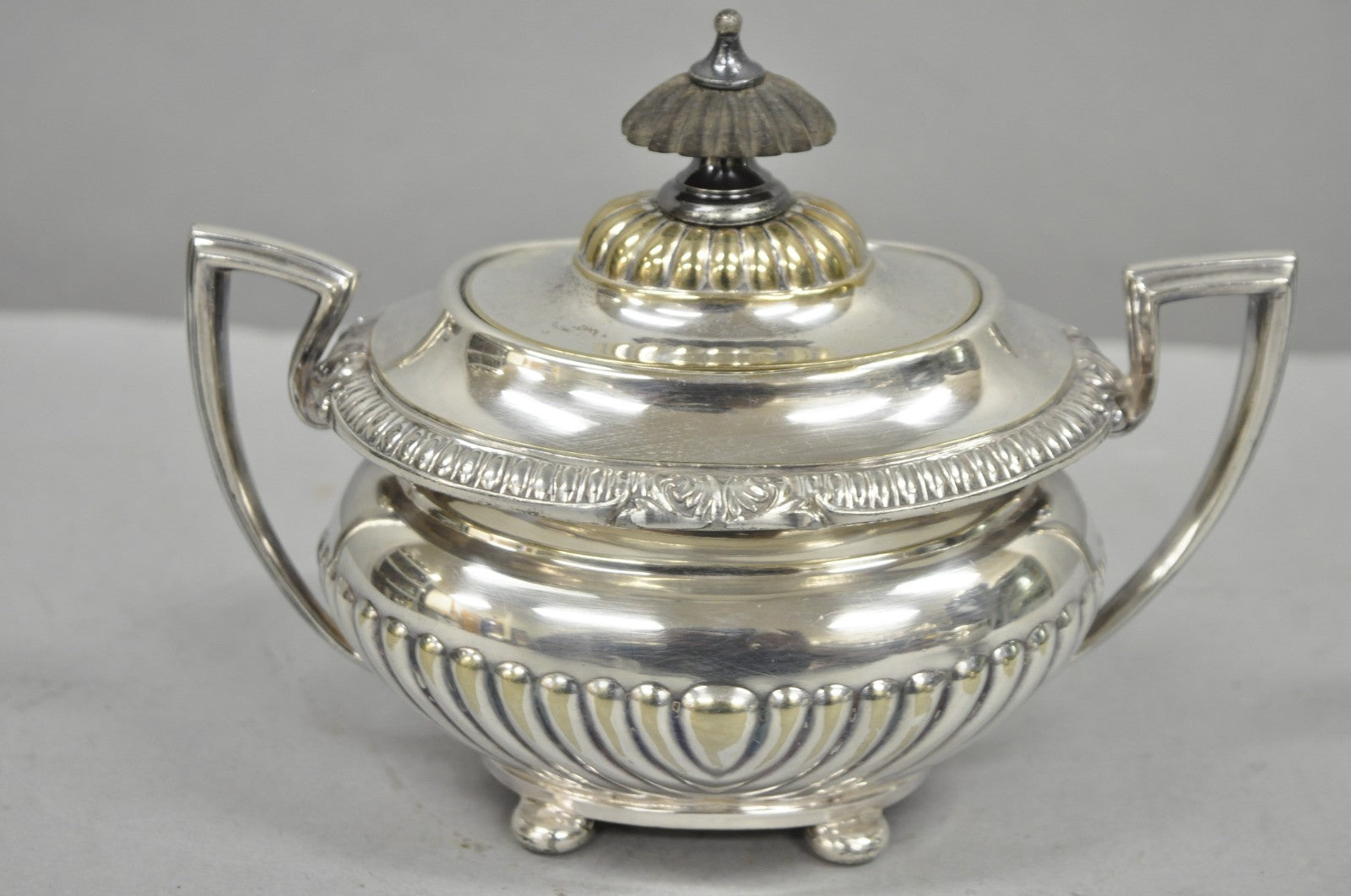 Vintage Reed & Barton Sulgrave Manor Edwardian Silver Plated Tea Set - 4 Pc Set