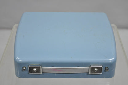 Vintage Brother Webster XL-747 Portable Typewriter Baby Blue with Metal Case