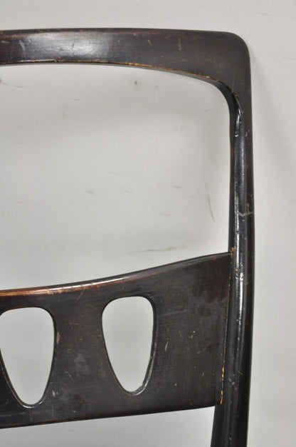 Vintage Italian Mid Century Modern Ico Parisi Style Dining Chairs - Set of 4