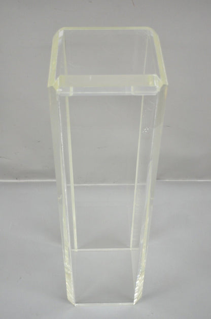 Vintage Mid Century Modern Clear Lucite 36" Acrylic Pedestal Bust Plant Stand