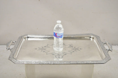 Antique Wilcox Victorian Aesthetic Movement Silver Plated Serving Platter Tray