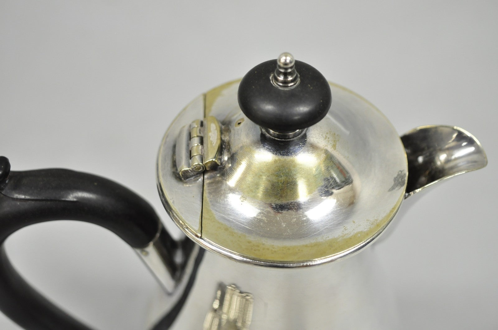 Vintage English Sheffield Victorian Silver Plated Small Coffee Tea Pot Creamer