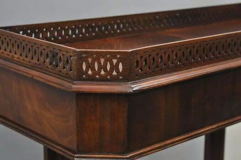 Regency Horner Style Carved Mahogany Griffin Bookcase Curio Stands - a Pair