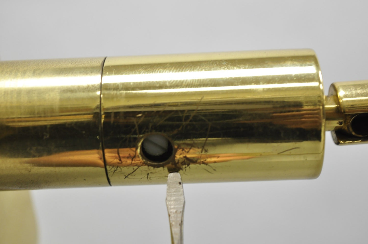 Vintage Chapman Mid Century Modern Adjustable Brass Reading Pharmacy Floor Lamp