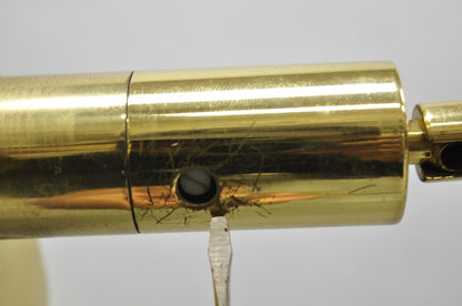 Vintage Chapman Mid Century Modern Adjustable Brass Reading Pharmacy Floor Lamp