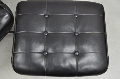 Homecrest Bottemiller Mid Century Modern Swivel Iron Lounge Chair & Ottoman