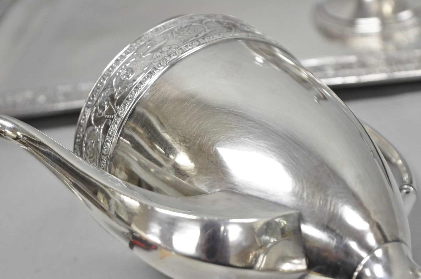 Antique Bernard Rices Sons Antique Edwardian Silver Plated Tea Service, 5 pc Set