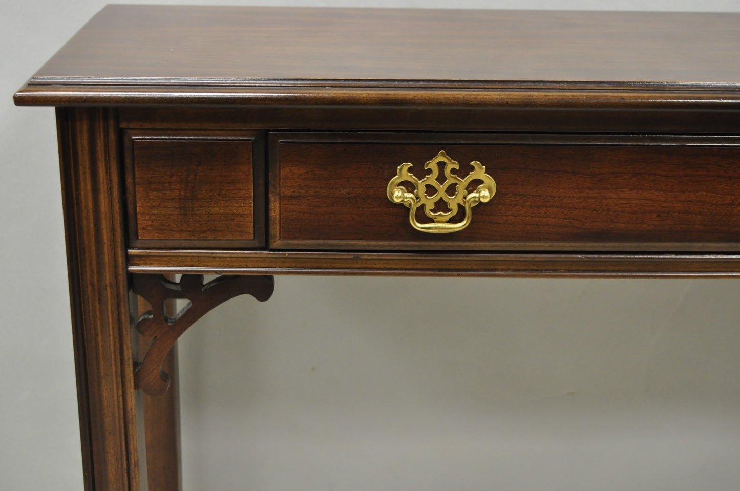 Vintage Lane Altavista Georgian Chippendale Cherry Wood Small Console Table