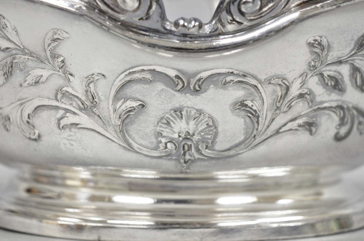 Antique Christofle Gallia French Art Nouveau Silver Plated Fruit Basket w Handle