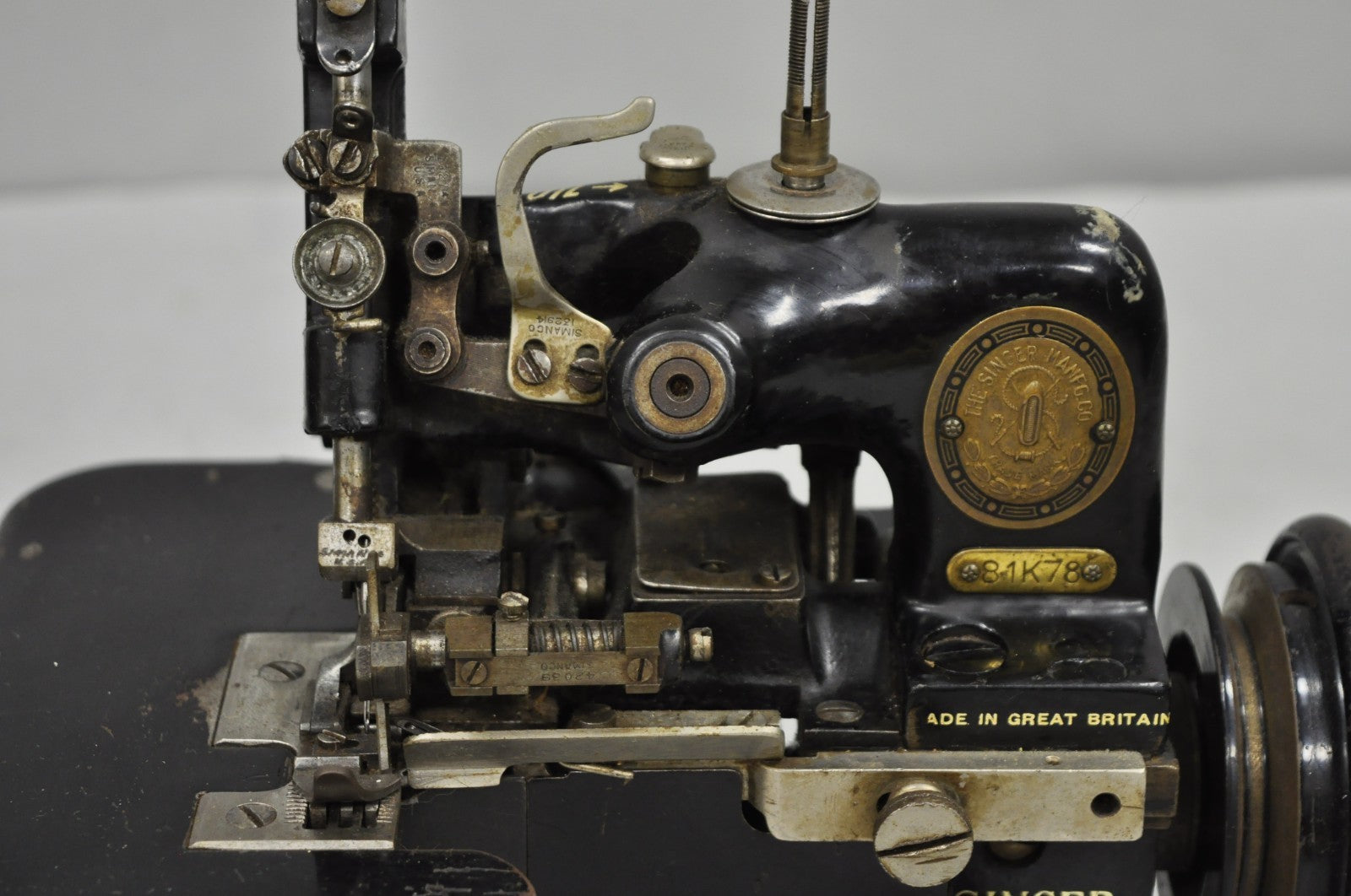 Antique 1930s Singer 81-K78 Overlock Sewing Machine Made in Great Britain