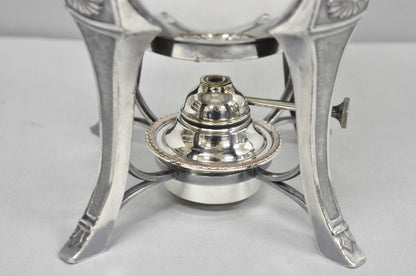 Antique Victorian Silver Plated Floral Engraved Coffee Samovar by Lucius Hart