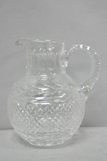 Vintage Victorian Style Leah Pattern Cut Crystal Glass Water Pitcher by Galway