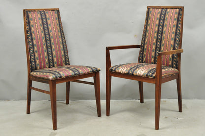 Vintage Mid Century Modern Walnut Dining Room Chairs by Dillingham - Set of 6