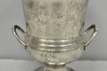 Vintage Aged Silver Plated Small Trophy Cup Urn Champagne Chiller Ice Bucket