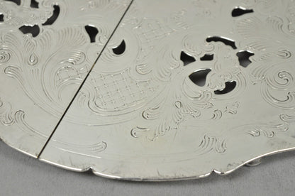 Vintage Gorham YC49-1 Victorian Silver Plated Expanding Pot Trivet Hot Plate