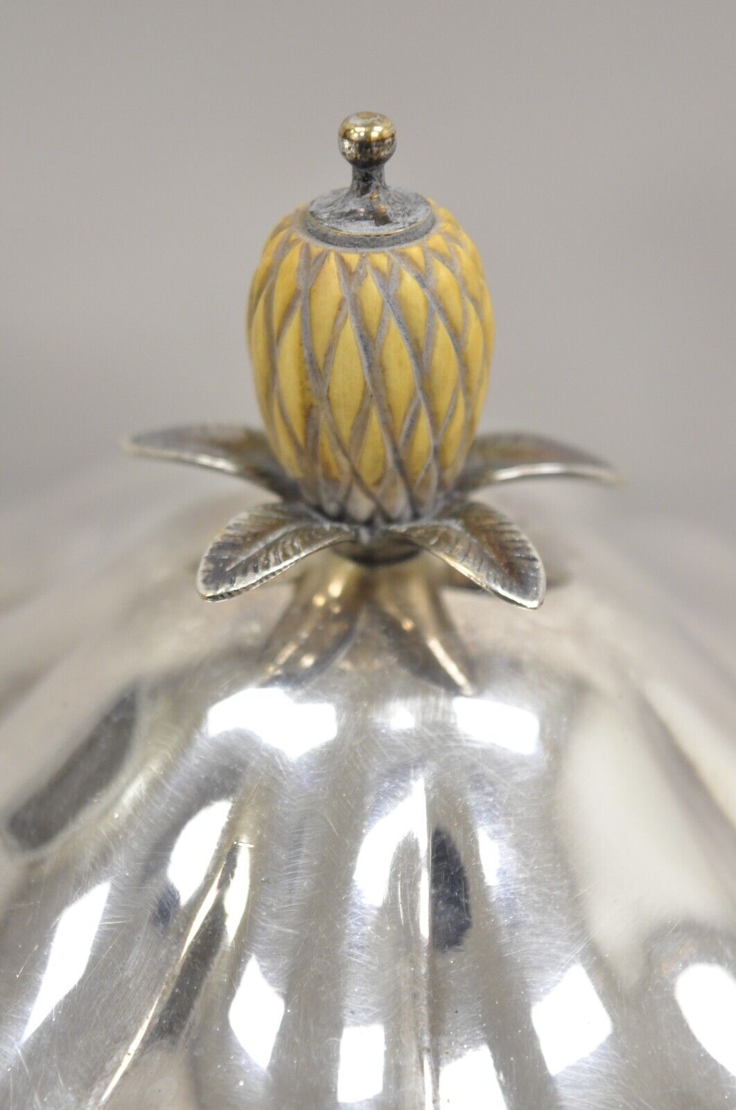 Vintage English Regency Silver Plated Scalloped Covered Dish - a Pair
