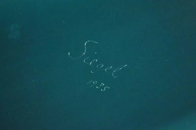 Alan Siegel 1985 Vintage Bent Wood Hand Painted Fish & Net Chair Artist Signed