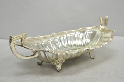 Vintage FB Rogers Victorian Silver Plated Scalloped Centerpiece Fruit Bowl