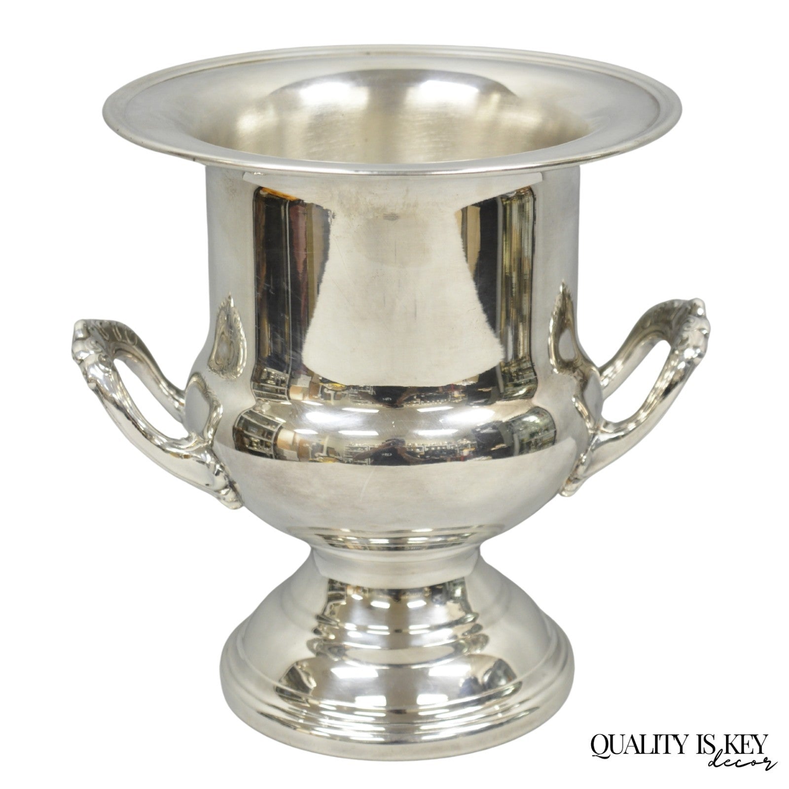 Vintage Victorian Silver Plated Trophy Cup Urn Bar Champagne Chiller Ice Bucket