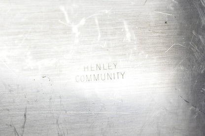 Vintage Victorian Silver Plated Twin Handle Platter Bar Tray by Henley Community