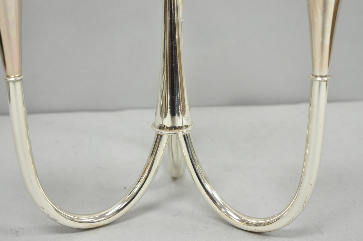 Vintage Wilhelm Wagenfeld for WMF Silver Plated Modern Candelabra Candle Holder