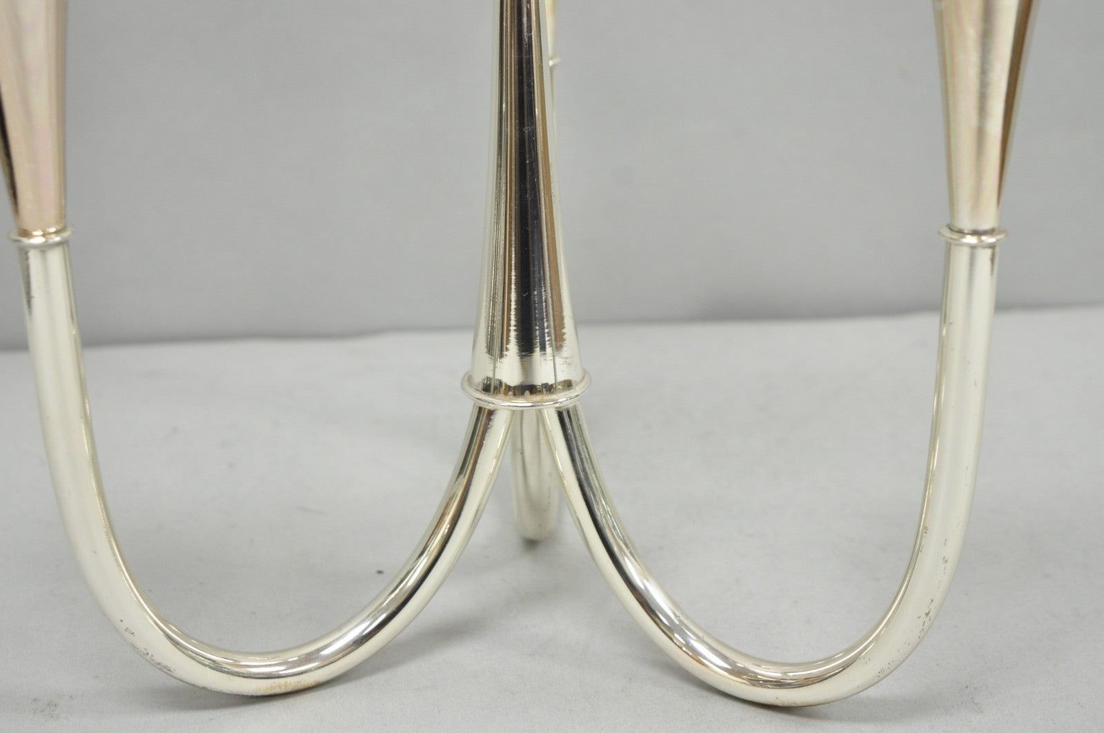 Vintage Wilhelm Wagenfeld for WMF Silver Plated Modern Candelabra Candle Holder